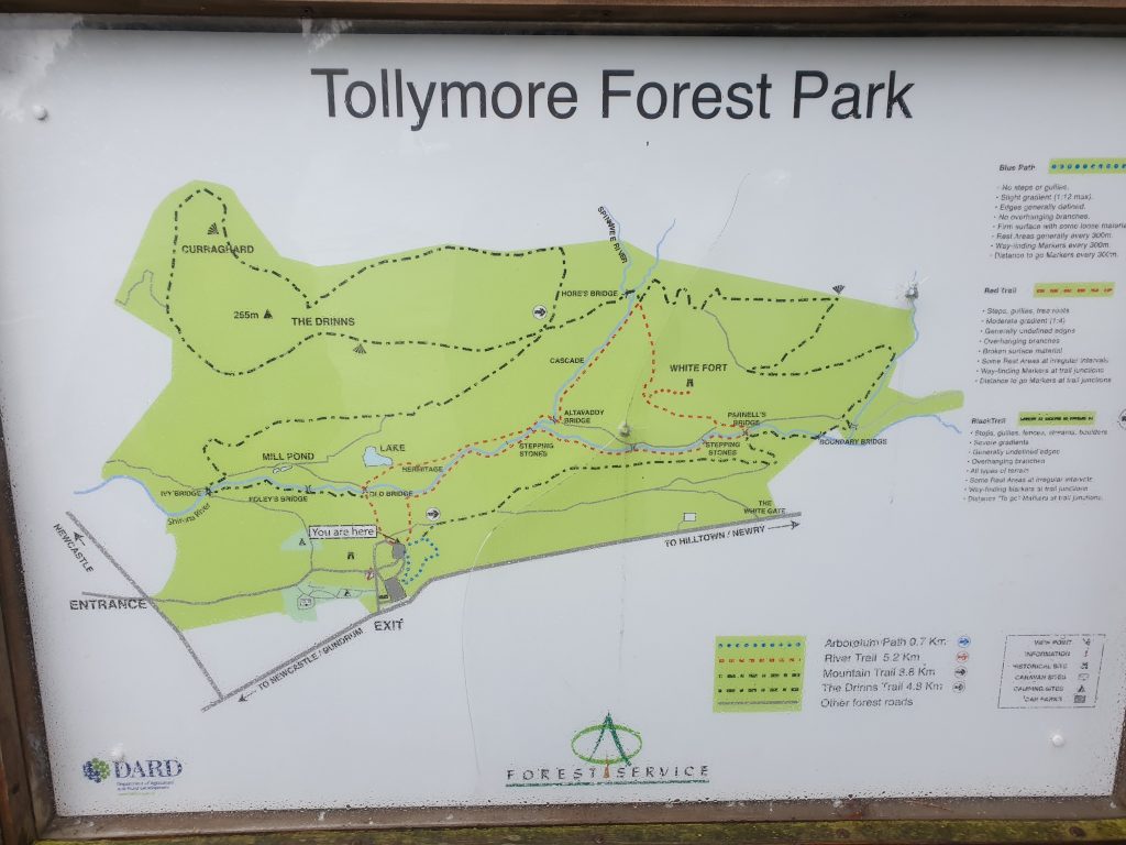 Nordirland Tollymore Forest Park