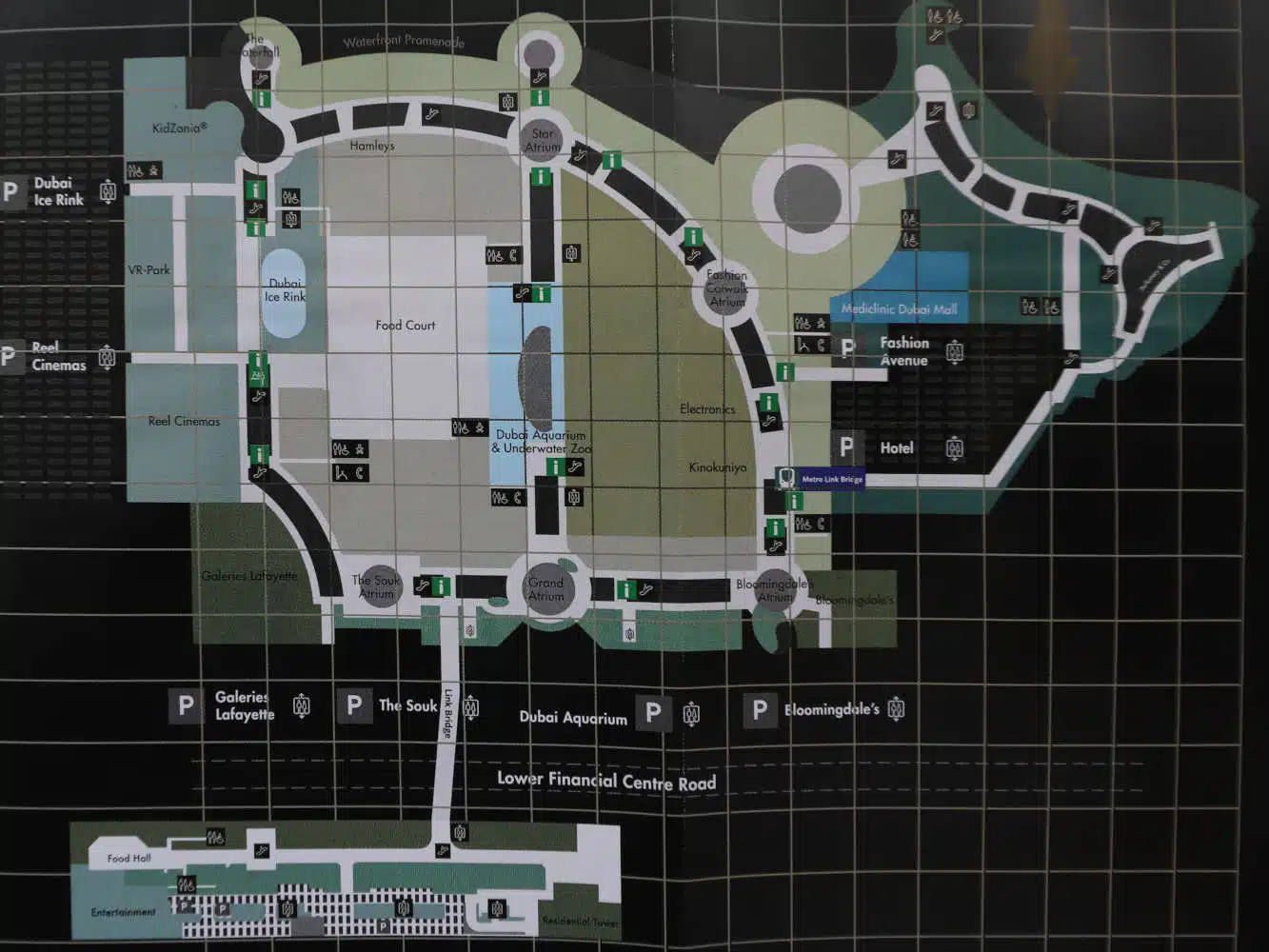 VAE Dubai Dubai Mall Plan 2OG
