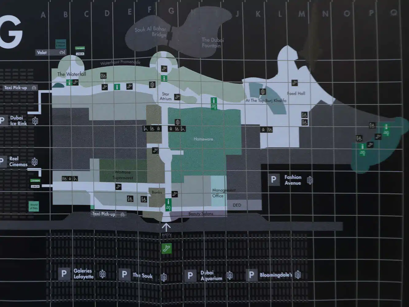 VAE Dubai Dubai Mall Plan UG