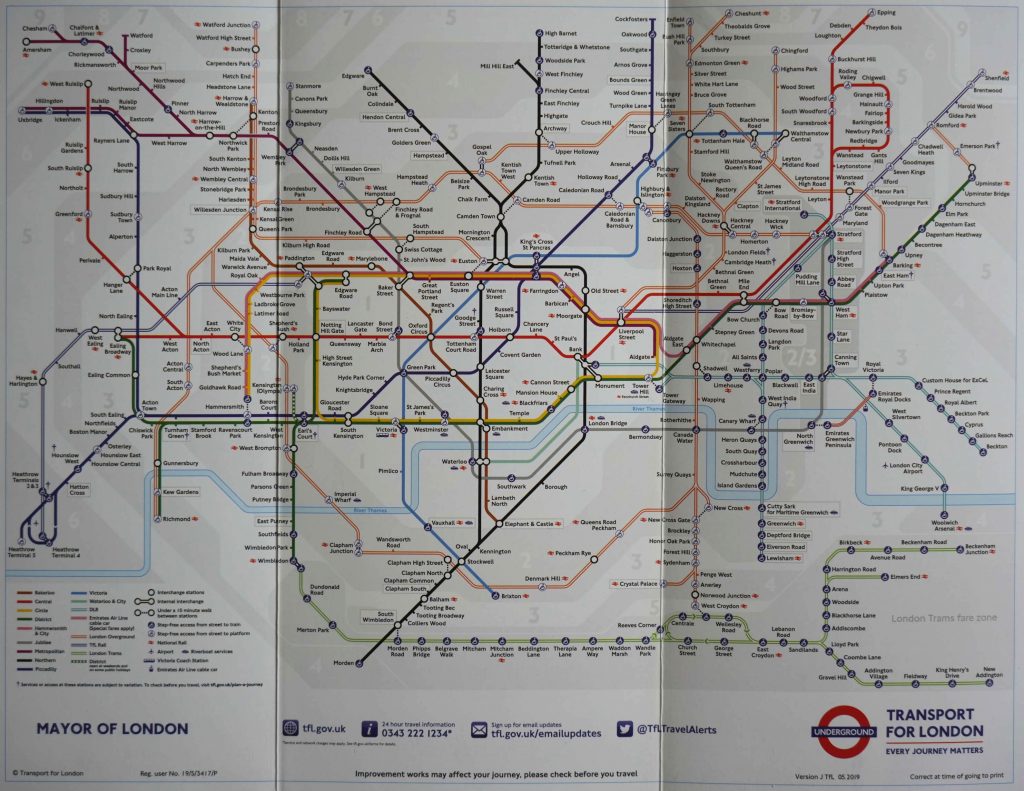 UK - London - Reisetipps - Tube Map