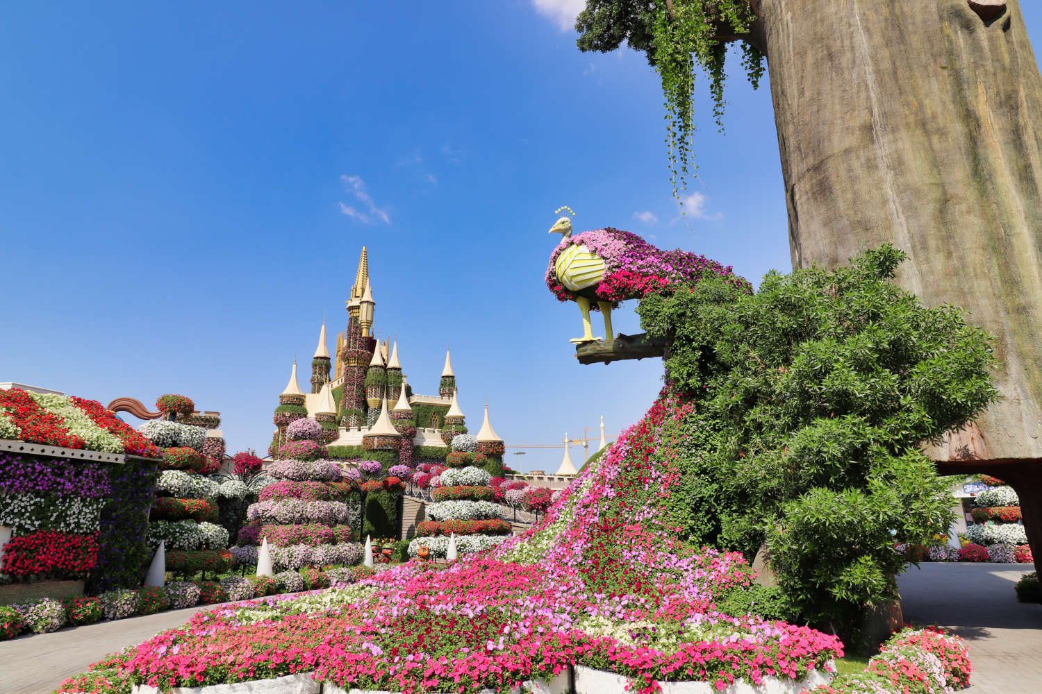 VAE - Dubai - Miracle Garden - Schloss