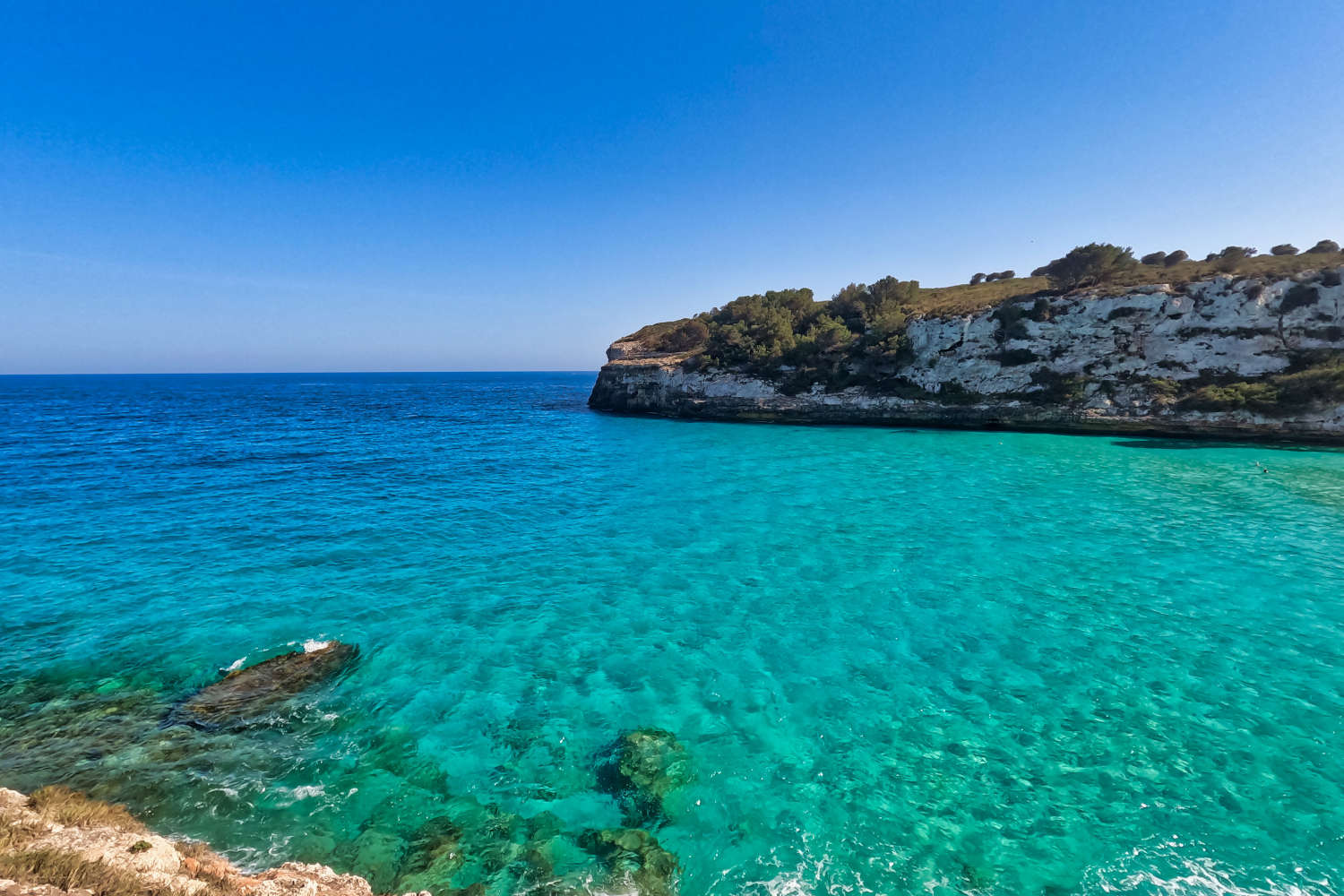 Spanien - Mallorca - Cala Romantica - Blick aufs Meer