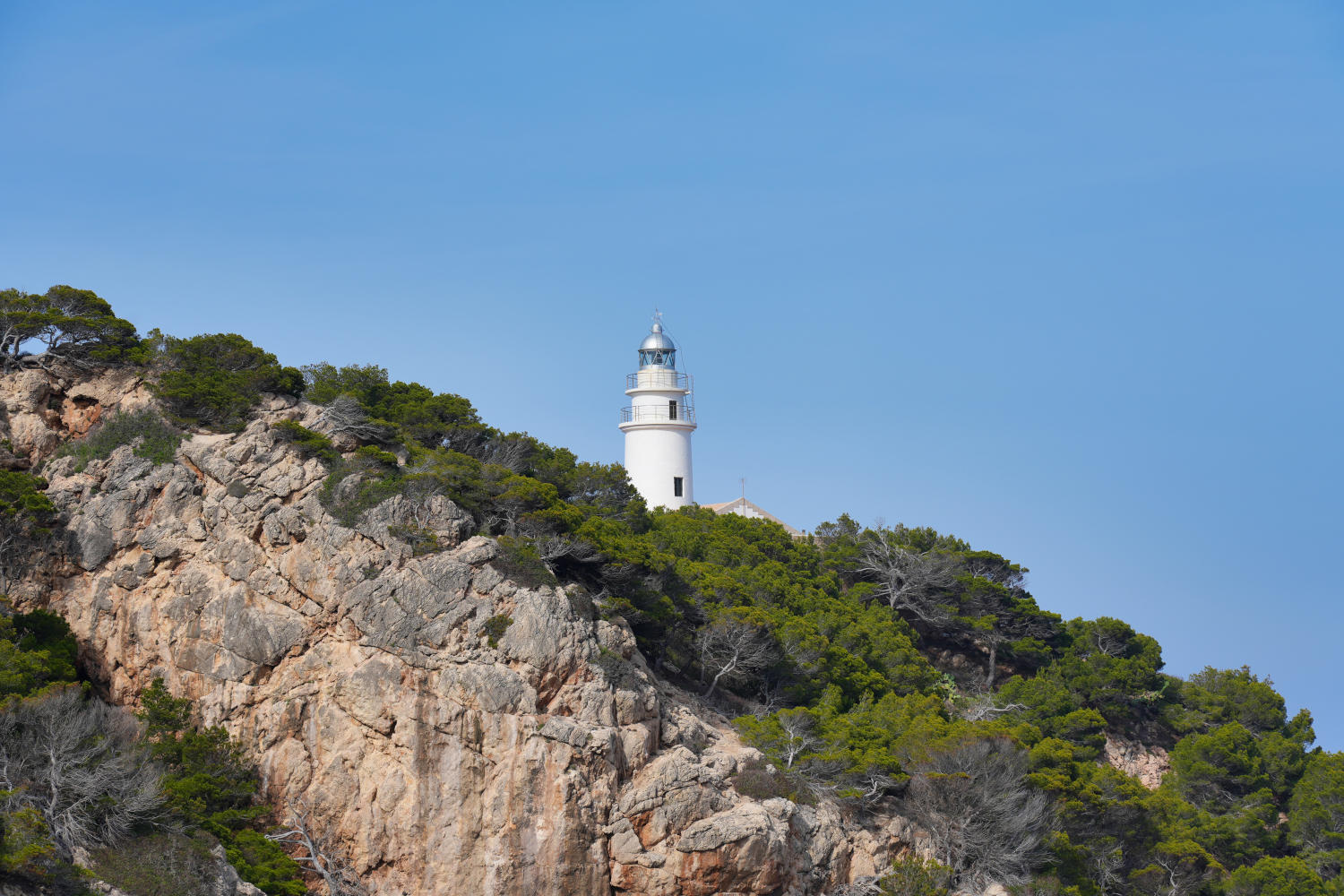 Spanien - Mallorca - Capdepera - Leuchtturm - Aus der Ferne