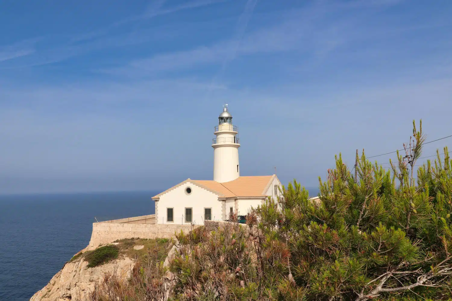 Spanien - Mallorca - Capdepera - Leuchtturm - Von der Straße aus