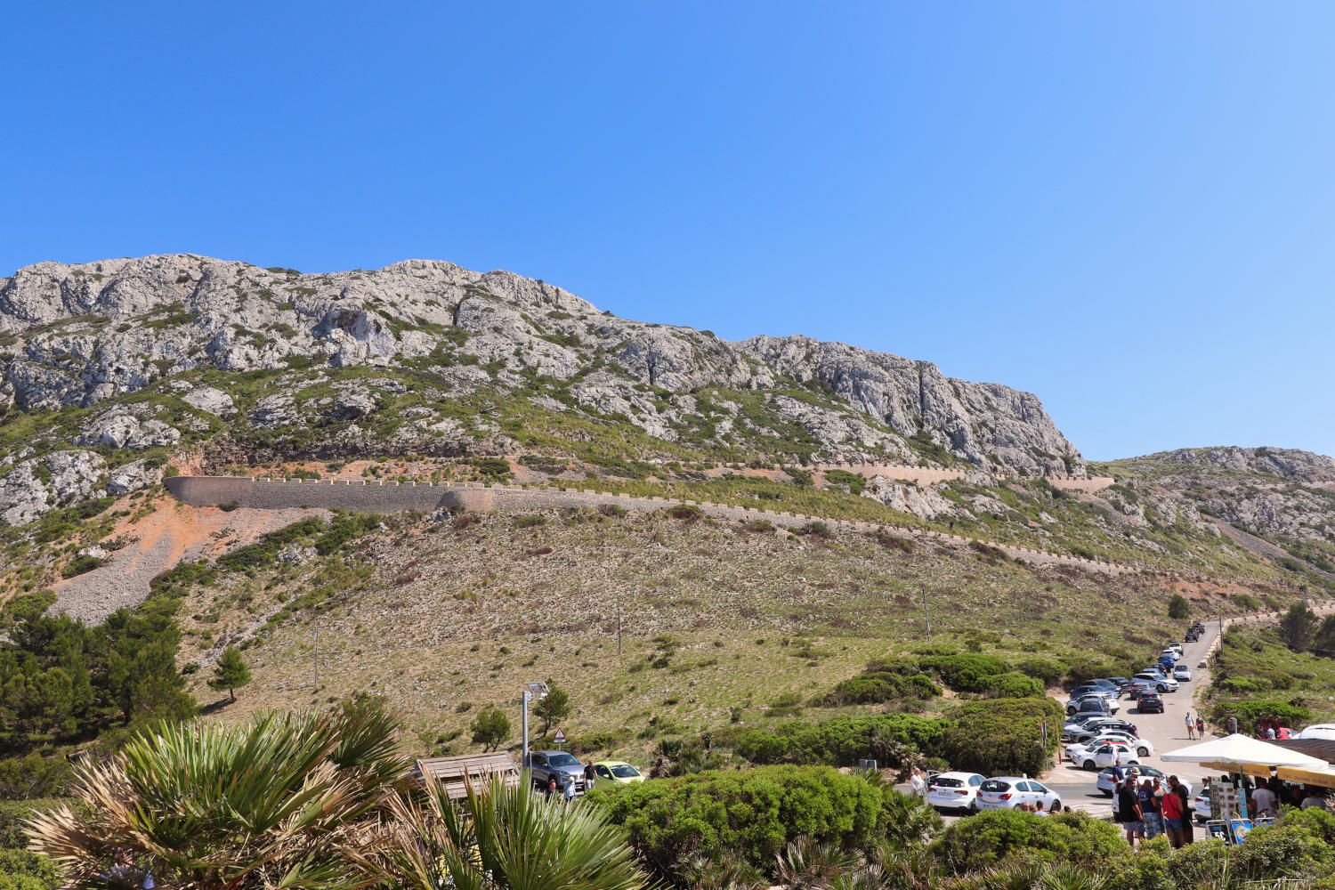Spanien - Mallorca - Mirador es Colomer - Parkplatz und Weg nach Albercutx