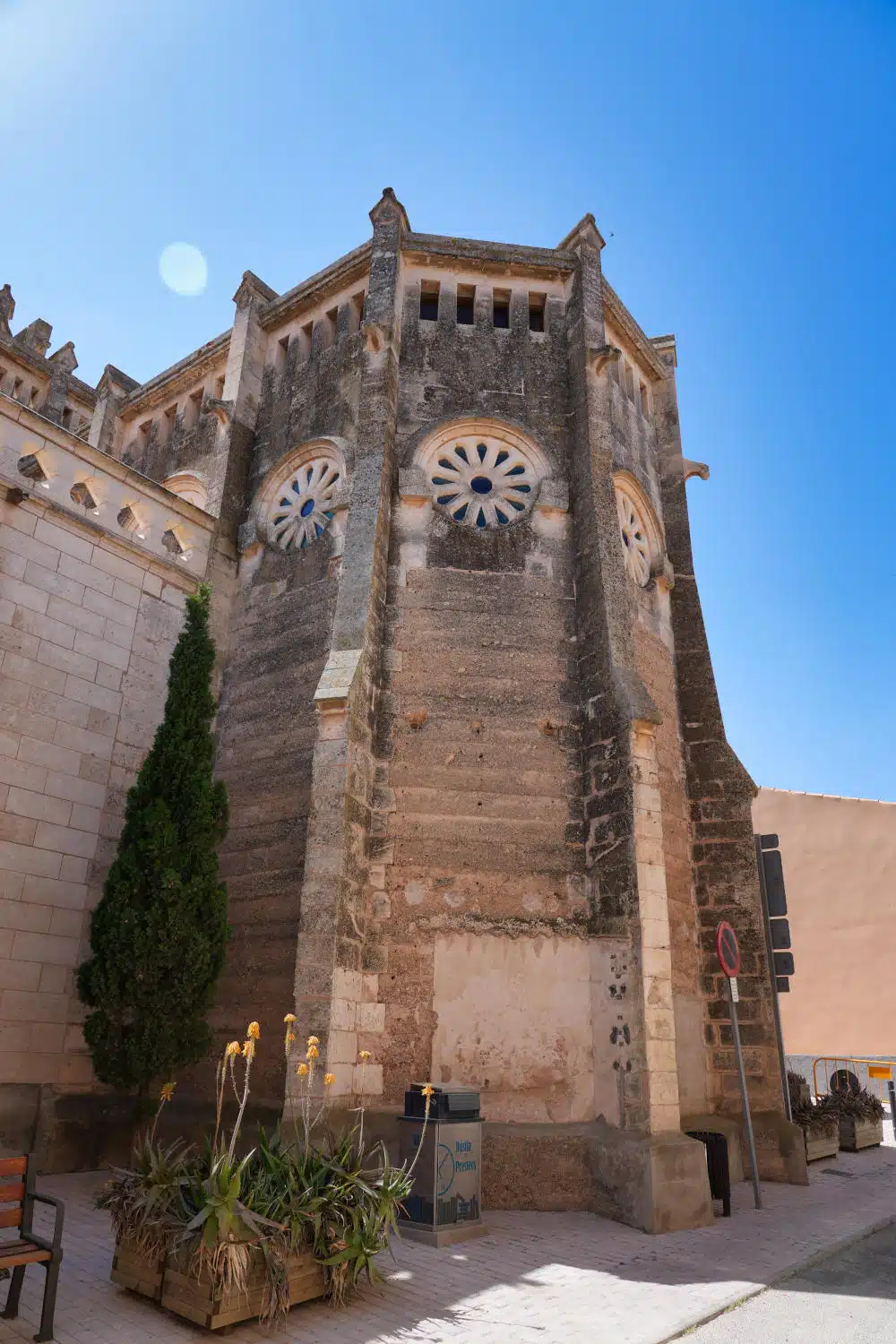 Spanien - Mallorca - Son Severea - Esglesia Nova - Aussenwand