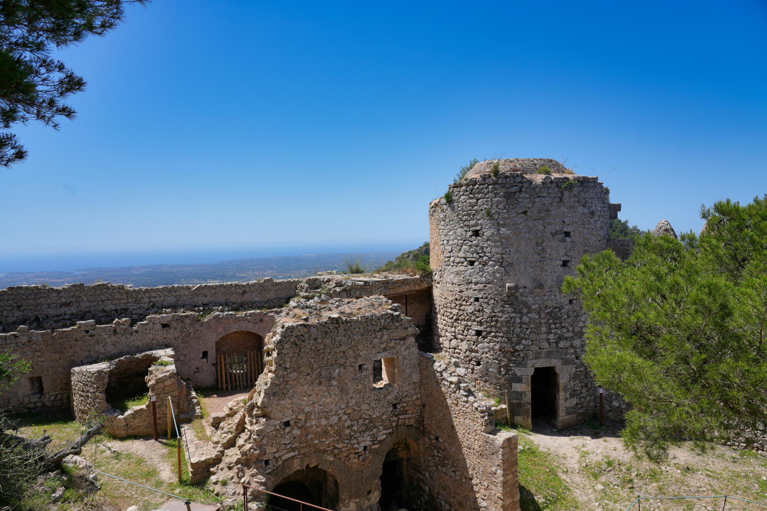 Spanien - Mallorca - Felanitx - Castell de Santueri - Eingang von innen
