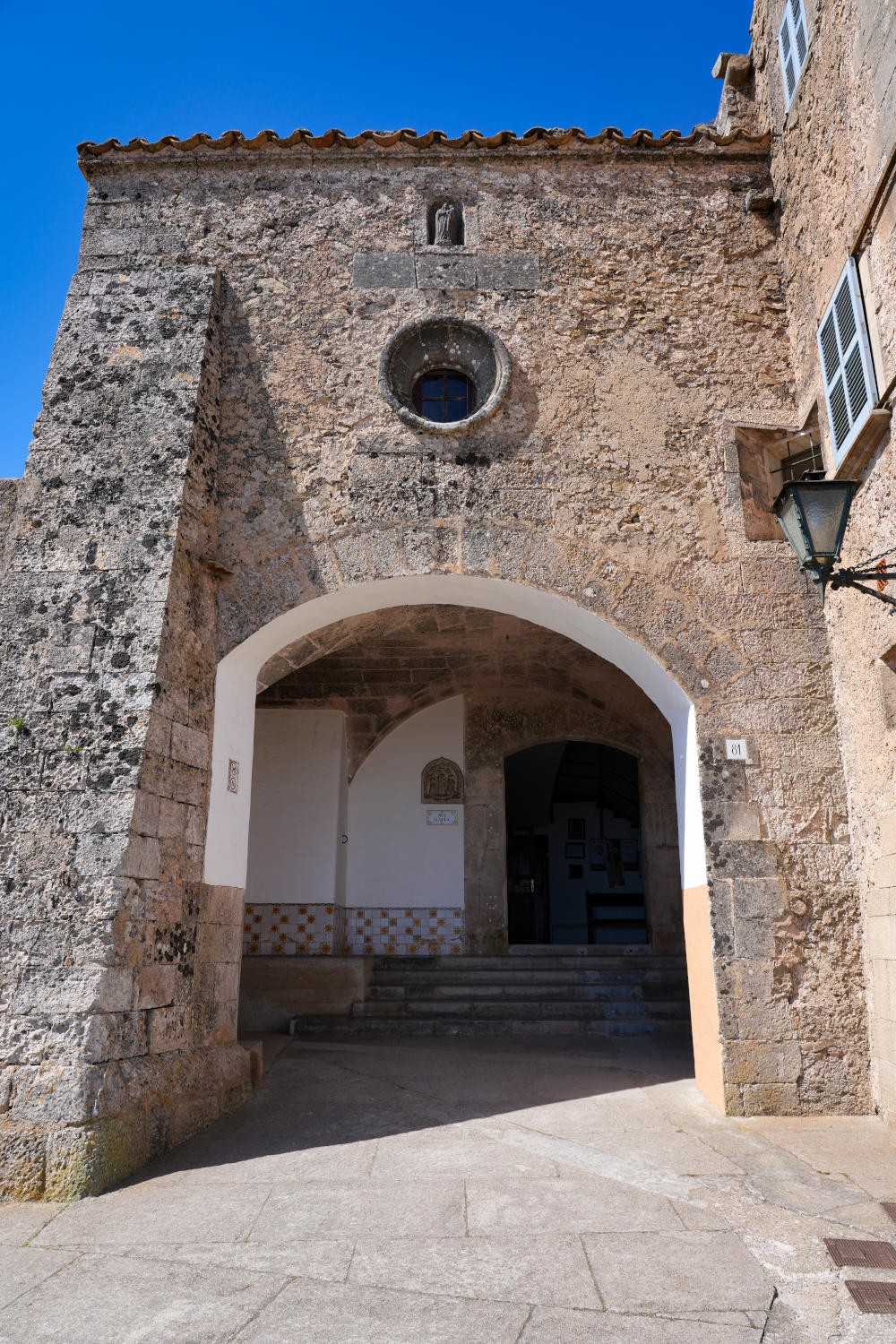 Spanien - Mallorca - Felanitx - Puig De Sant Salvador - Kloster Eingang