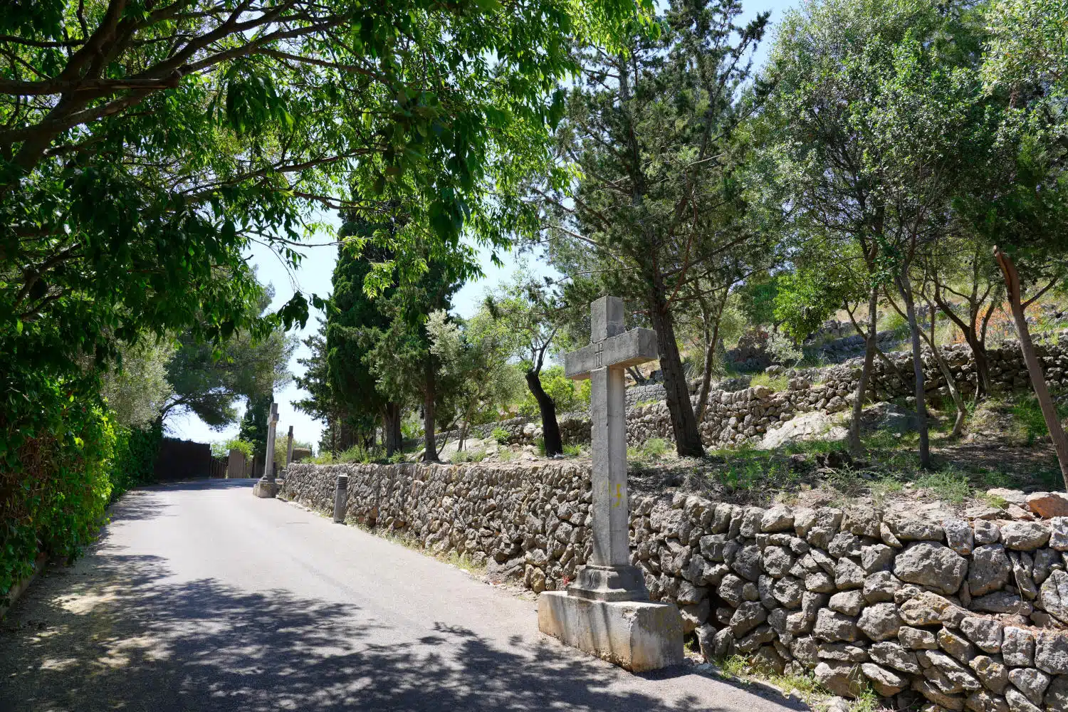Spanien - Mallorca - Pollenca - Kalvarienberg - Kreuze