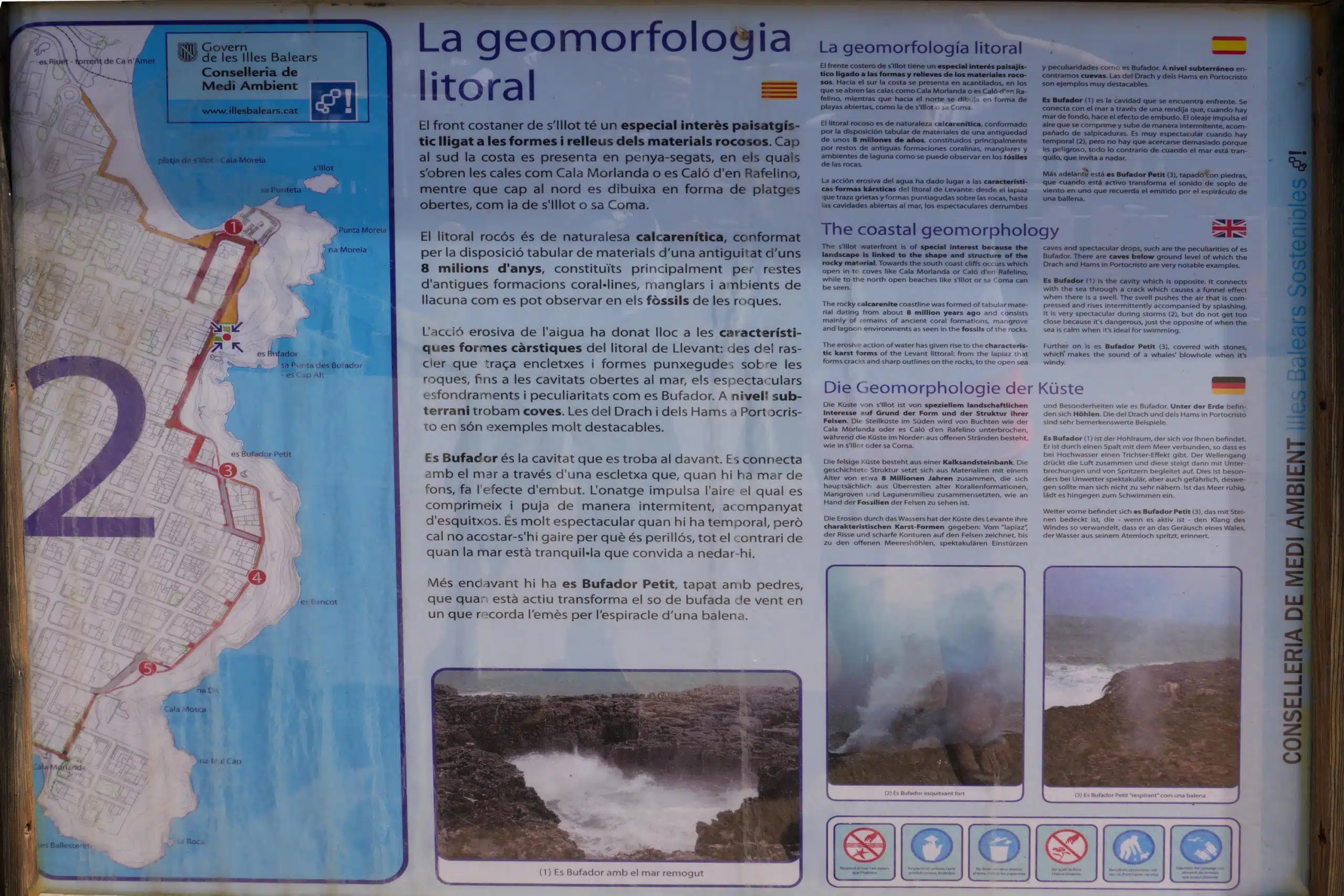 Spanien - Mallorca - Sillot - Fonatine los Matsos - Infotafel