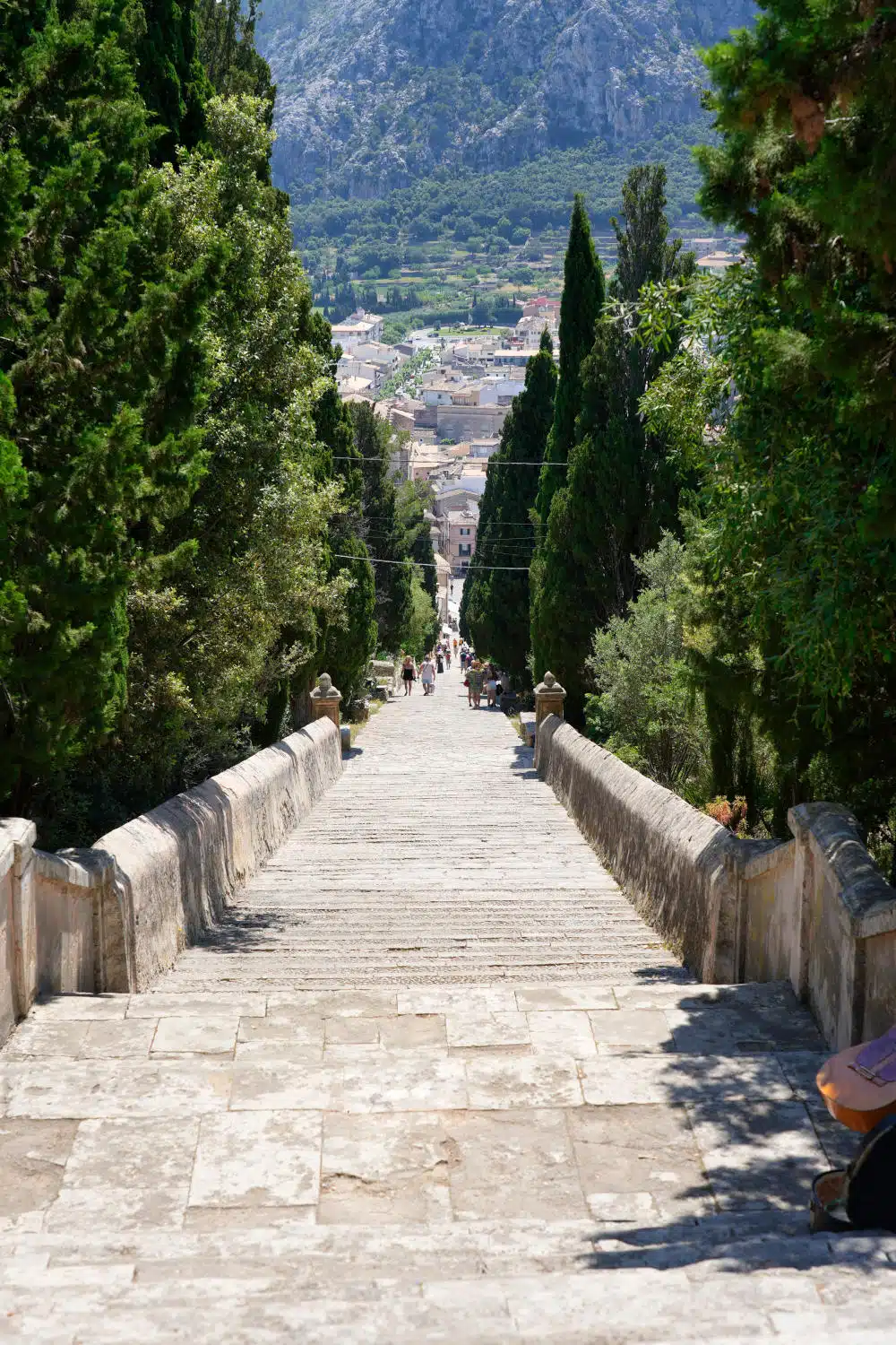 Spanien - Mallorca - Pollenca - Kalvarienberg - Treppe Carrer del Calvari